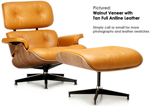 Eames lounger tan walnut