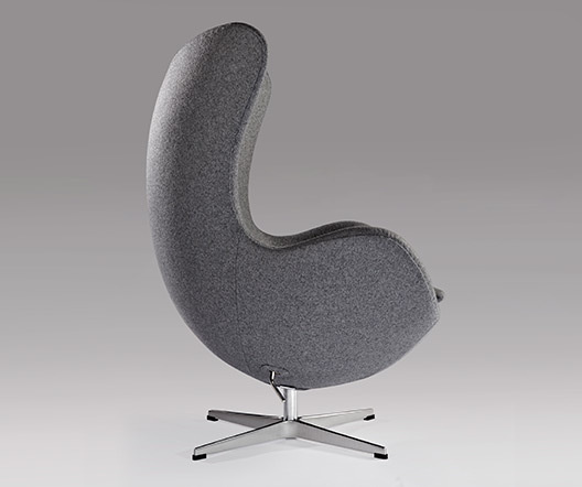 Egg chair grey fabric