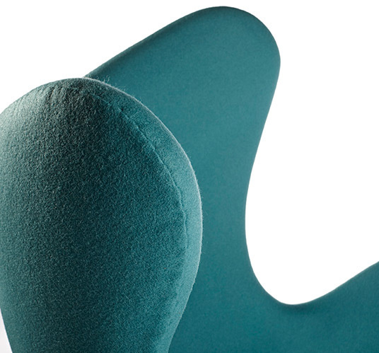 Turquoise egg chair