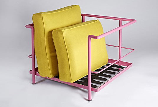 Yellow corbusier chair