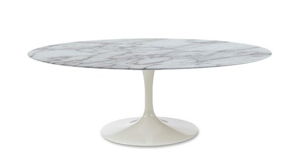 Marble Tulip Dining Table Oval Iconic Interiors
