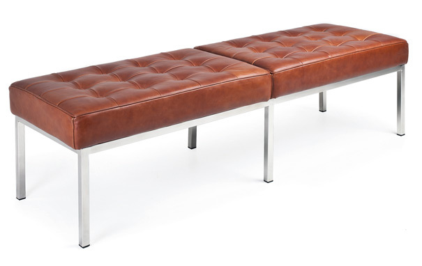 Photograph of Florence Knoll Style 3-Seat Bench