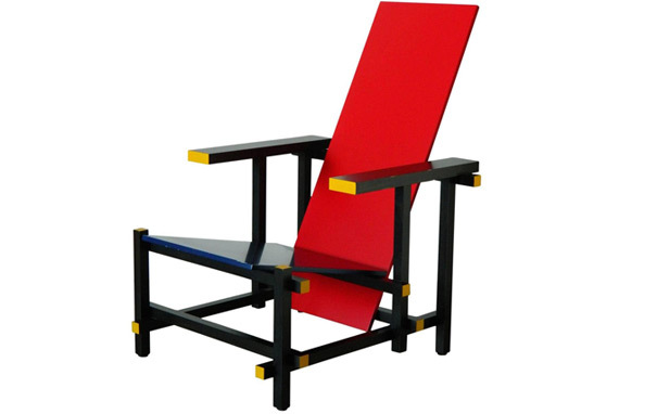 Photograph of Red and Blue Chair