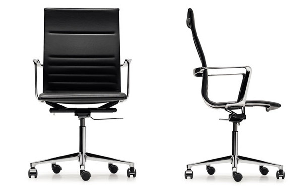 Photograph of ICF UNA Leather High Backed Office Chairs